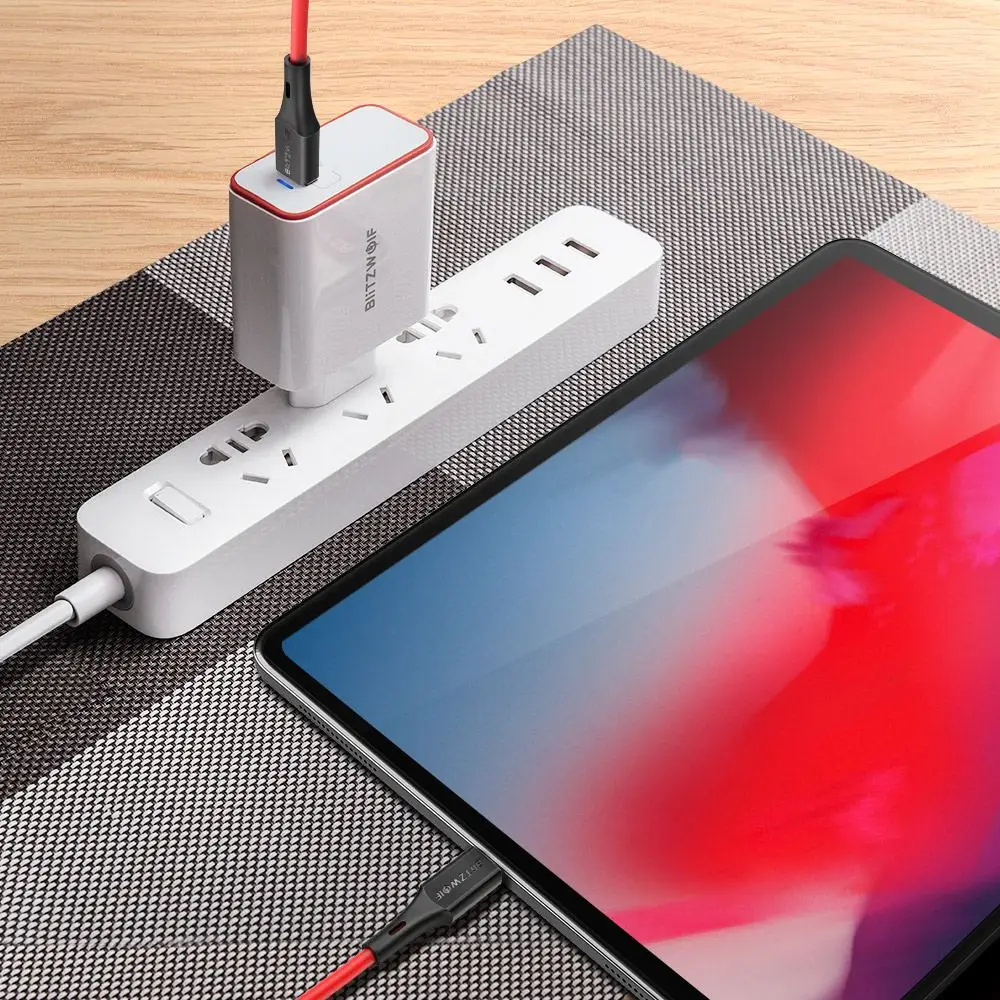 BlitzWolf 3A USB2.0 type-C to type-C PD Зарядное устройство USB C кабель для передачи данных для iPad Pro/Macbook для huawei Xiaomi смартфон