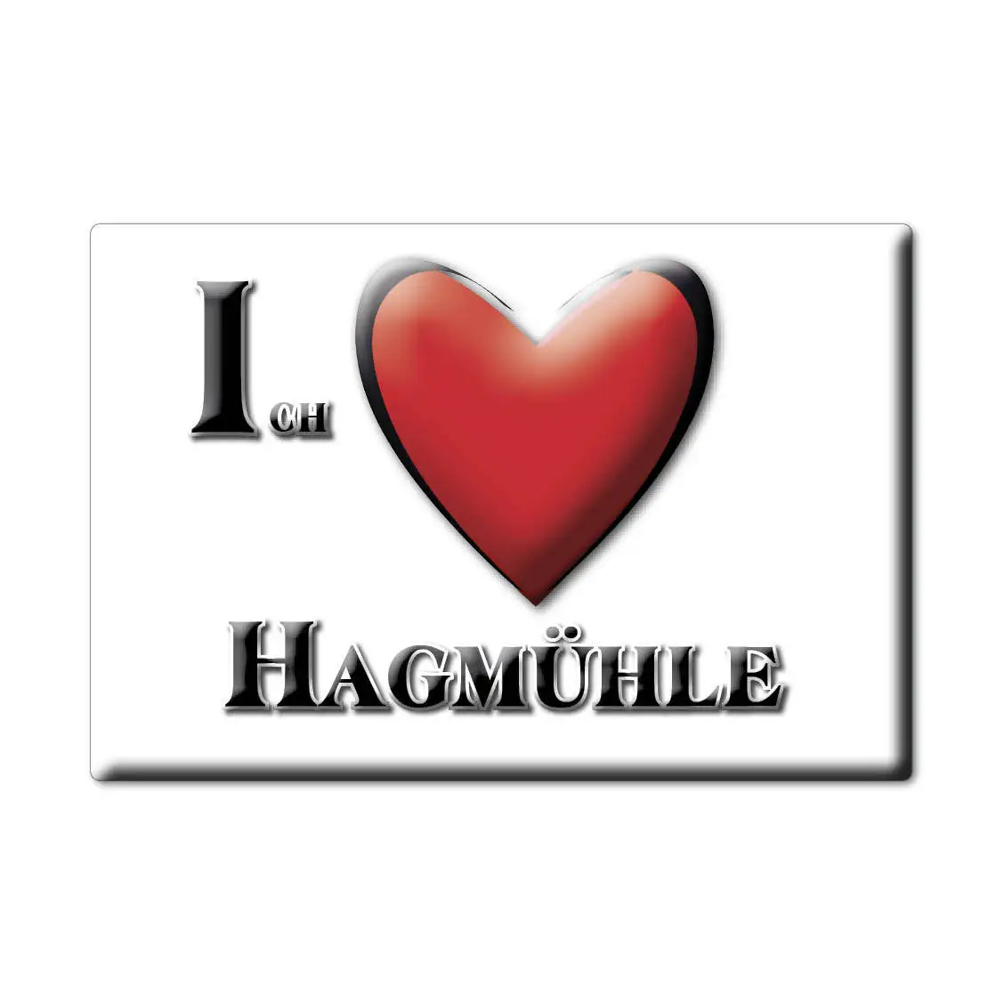 HAGMÜHLE MAGNET LODESTONE BADEN WÜRTTEMBERG (BW) GERMANY FRIDGE SOUVENIR I LOVE GIFT | Дом и сад