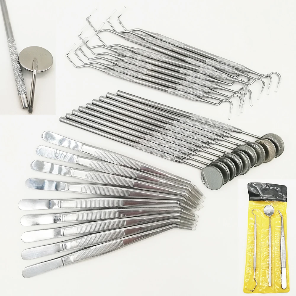 9 набор стоматологических зеркал набор стоматология лаборатория рот зеркало стоматологические инструменты инструмент для удаления зубного камня стоматологические инструменты комплекты стоматологических материалов 3 шт./набор
