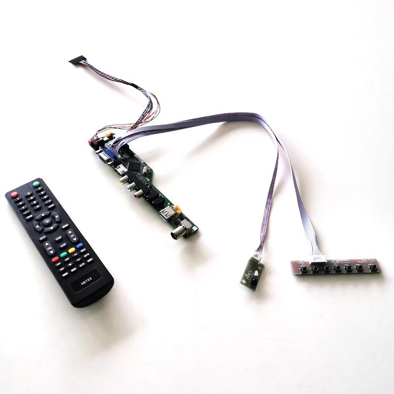 Для LP156WHU-TLA1/TLAA/TLB1 WLED LVDS 40Pin панель для ноутбука T. V56 дисплей Контроллер привод карты 15," HDMI VGA USB AV 1366*768 комплект