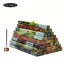 Фруктовый 1/2/6 маленькую коробочку сандаловое дерево индийские ароматические палочки натуральная палочка Ладан 8 палочки меха; коробке; бледно-лиловый Frank Ладан ароматы для дома