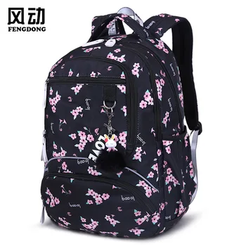 

Shoulder Bag Leisure Backpack Large Capacity Female Junior High School Students Schoolbag Printing Travel Waterproof Compute