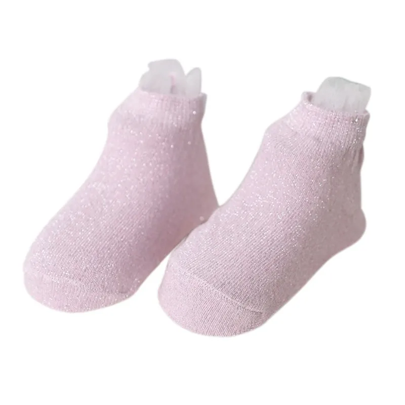 Хлопковые носки для маленьких девочек; однотонные Мягкие сетчатые носки для новорожденных; до 3 лет