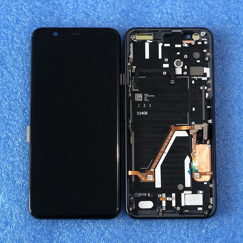 

Orignal For 6.3" HTC Google Pixel 4XL Axisinternational Amoled LCD Screen Display +Touch Panel Digitizer with Frame