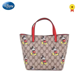 

Disney Handbag Girl Cartoon Mickey Minnie Mouse Lady Shoulder Messenger Bag Handbag Cute Lady Large Capacity Bag