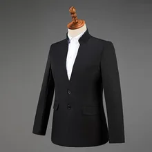 Классический деловой мужской пиджак, черный, белый, серый, деловой блейзер для вечеринки, свадьбы, жениха, певицы, приталенный Блейзер, Hombre Masculino