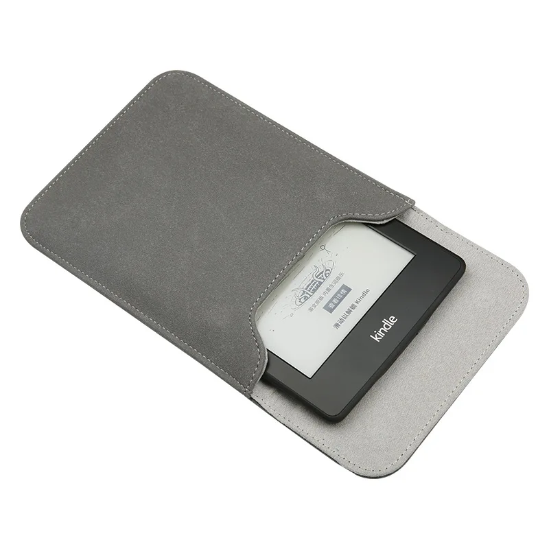 Сумка-вкладыш для kindle paperwhite 4 voyage oasis десятого поколения Матовый кожаный защитный чехол - Цвет: dark gray