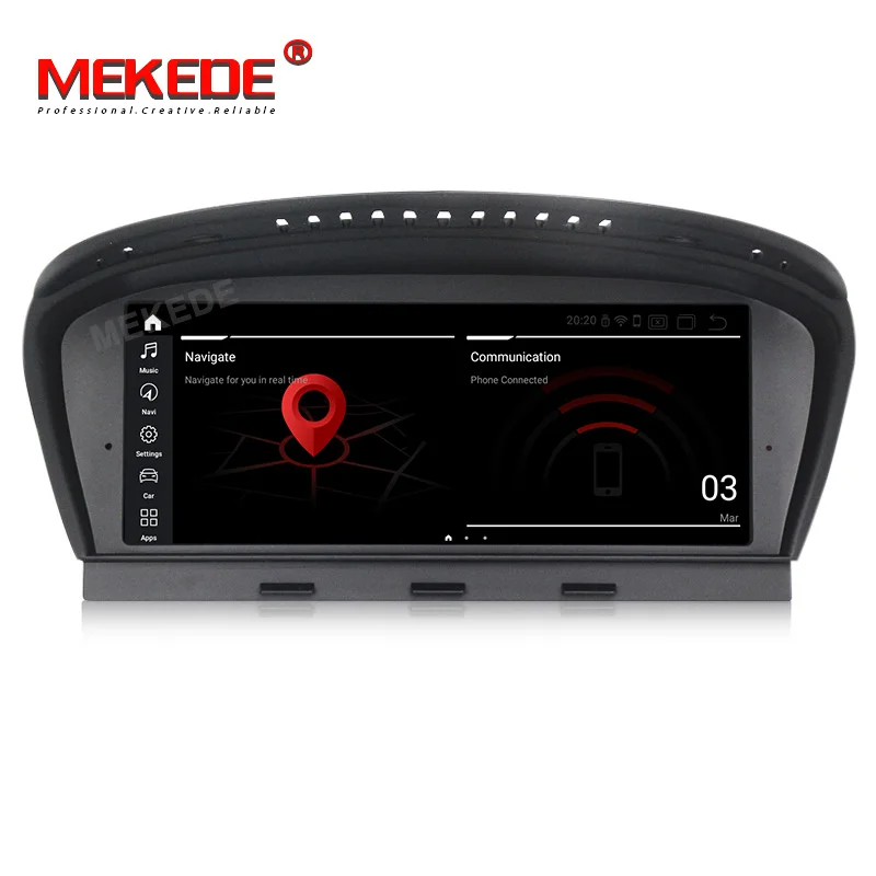 Excellent MEKEDE ID7 2G RAM 32G ROM HD big screen Car gps navigator for BMW 5 Series E60 E61 E62 E63 E64 E90 E91 E92 CCC CIC system 1
