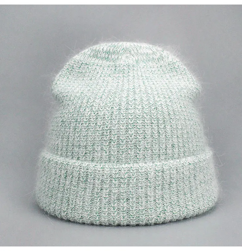 Женская шапка, женская шапка с помпоном, вязанные шапочки, шапка Skullies, однотонная, на весну, осень, зиму, теплая, для толстой улицы, из енота