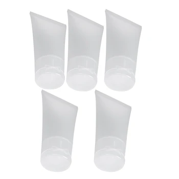 

6 Pcs Empty Bottle Transparent Bottle for Emulsion Cream 30Ml - 1 Pcs A & 5 Pcs B