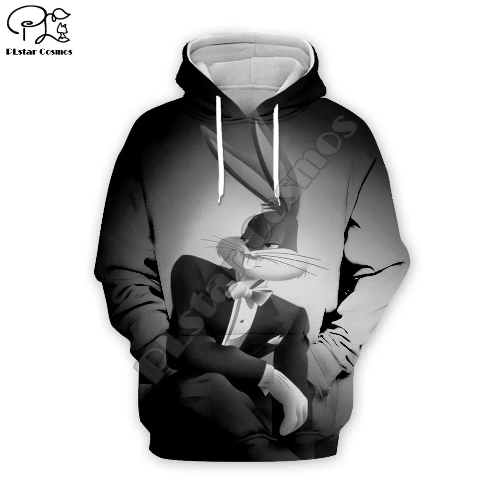 

PLstar Cosmos Bugs Bunny colorful cartoon tracksuit Drop shipping Harajuku 3DPrint Hoodie/Sweatshirt/Jacket/shirts Men/Women s-9