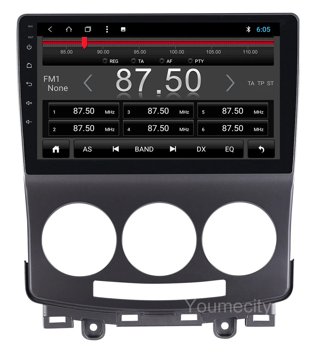 Top Youmecity!Android 9.0 Car dvd for Mazda 5 2005 2006 2007 2008 2009 2010 Mazda5 radio 1024*600 gps navigation wifi Octa core IPS 5
