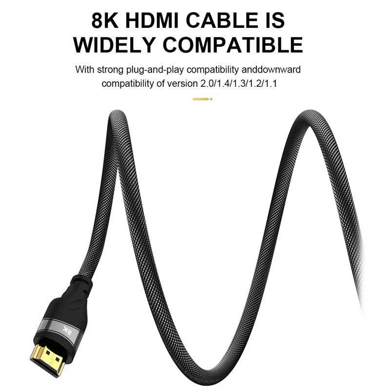 HDMI Кабель адаптер высокой четкости 8K @ 60Hz компьютер с кабелем дисплея поддержка