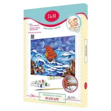 Роспись по холсту Морской пейзаж Docha&Mama, 25*35см
