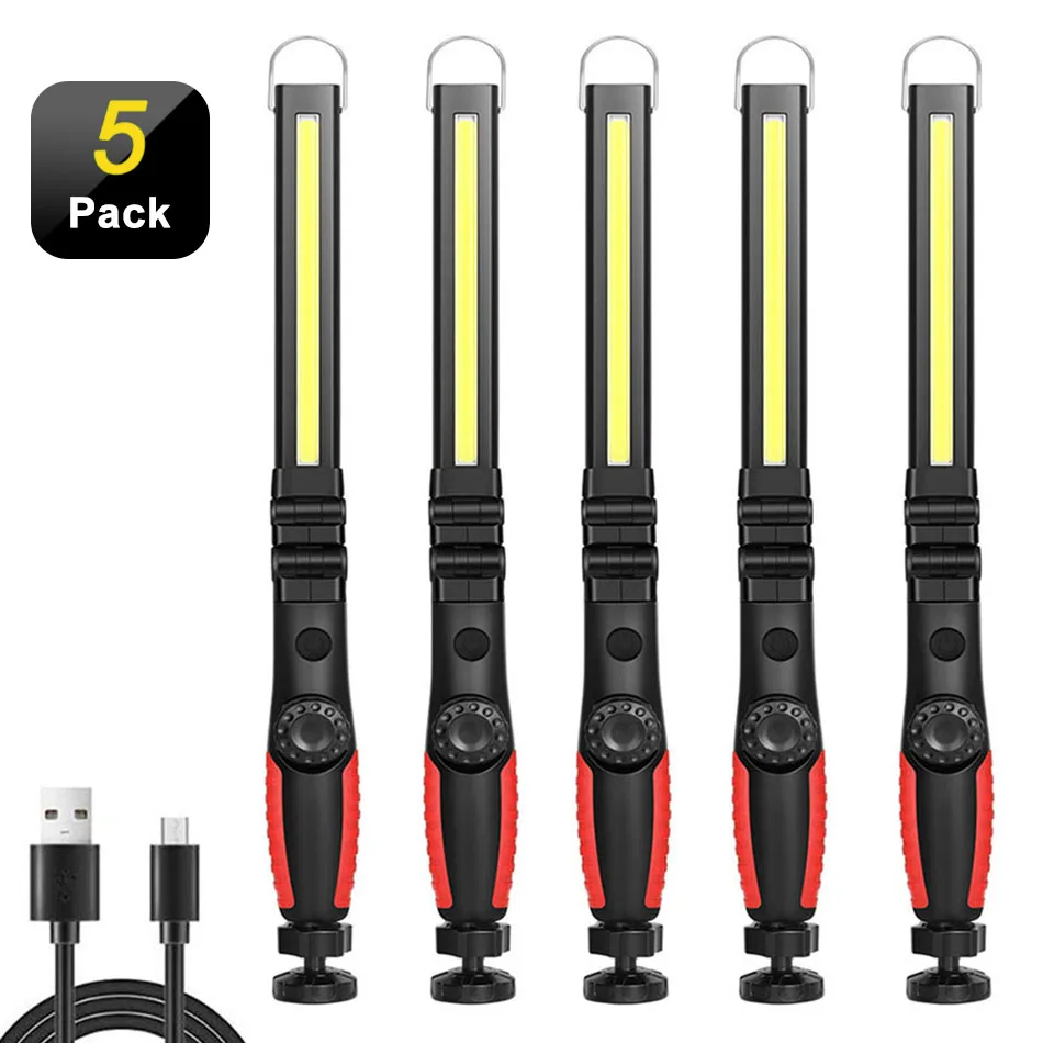 USB Перезаряжаемый складной светодиодный фонарик беспроводной портативный
