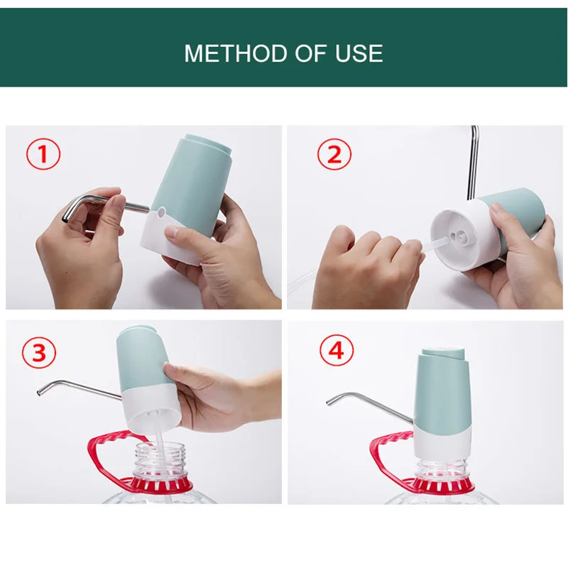 Water Bottle Pump Usb Charging Automatic Drinking Water Pump Portable Electric Water Dispenser Switch For Water Pumping Device