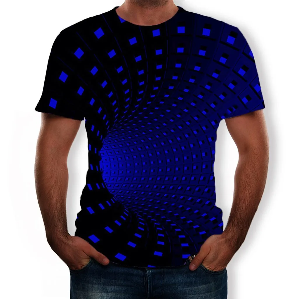 Мужская футболка с 3D принтом пейсли размера плюс, короткий рукав, круглый вырез, летние топы, уличная одежда, новинка, Повседневная рубашка, 3XL, Camisa Masculina# D