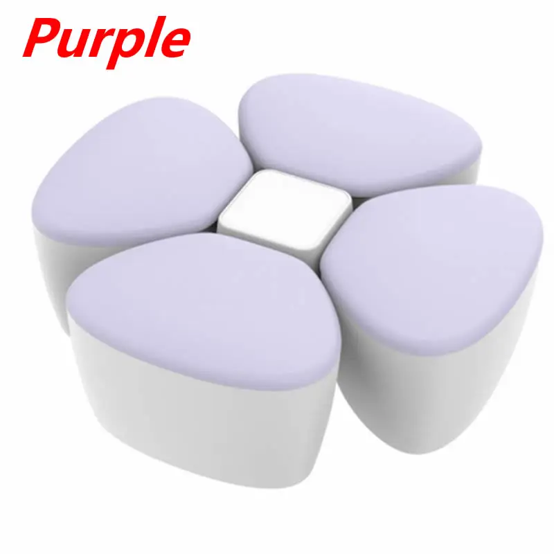 Purple Детская молочная смесь диспенсер для формул контейнер детский портативный полипропиленовый чехол для хранения 4-Trellis в форме цветка герметичный кормушка - Цвет: Purple