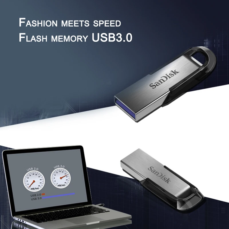 SanDisk USB 3 0 флэш накопитель CZ73 Ultra Flair 16 Гб Pendrive 32 64 128 ГБ 256 высокая скорость высокое