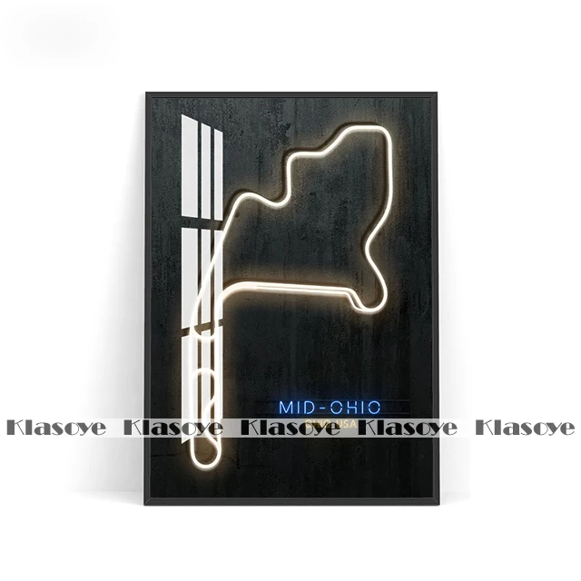 Nürburgring Nordschleife Motorsport Neon Wall Art Custom LED Race