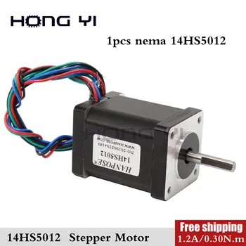 

Free Shipping NEMA 14 1.8 Degrees 35 Hybrid Stepper Motor 14HS5012 1.2A 0.30N.M 2 Phase 50mm Motor For CNC Mill Router