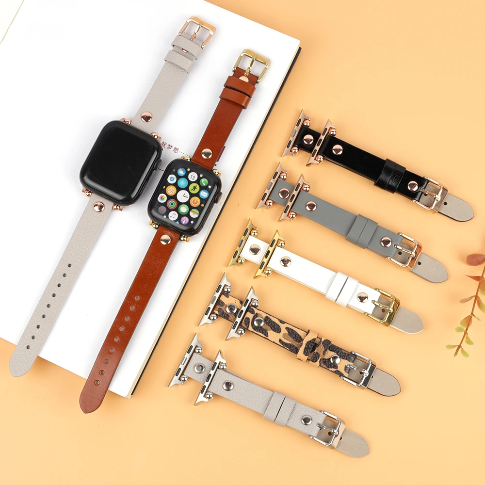 

Ремешок из натуральной кожи для Apple Watch Band 44 мм 40 мм 42 мм 38 мм Series 4 3 2 1