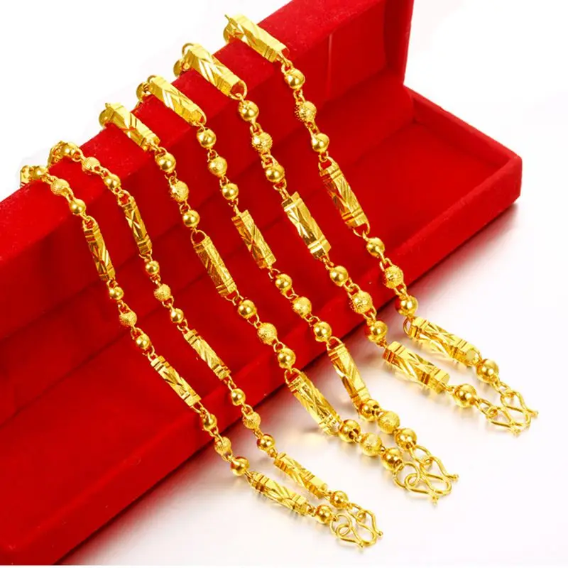 

Solid Men Jewelry Yellow Gold Filled Classic Male Necklace Choker Chain Hip Hop Style