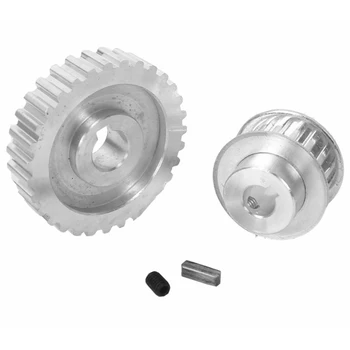 

EASY-2Pcs Metal Synchronous Pulley Gear Motor Belt Gear Drive Wheel Gear S/N Cj0618 Mini Lathe Gears , Metal Cutting Machine Gea