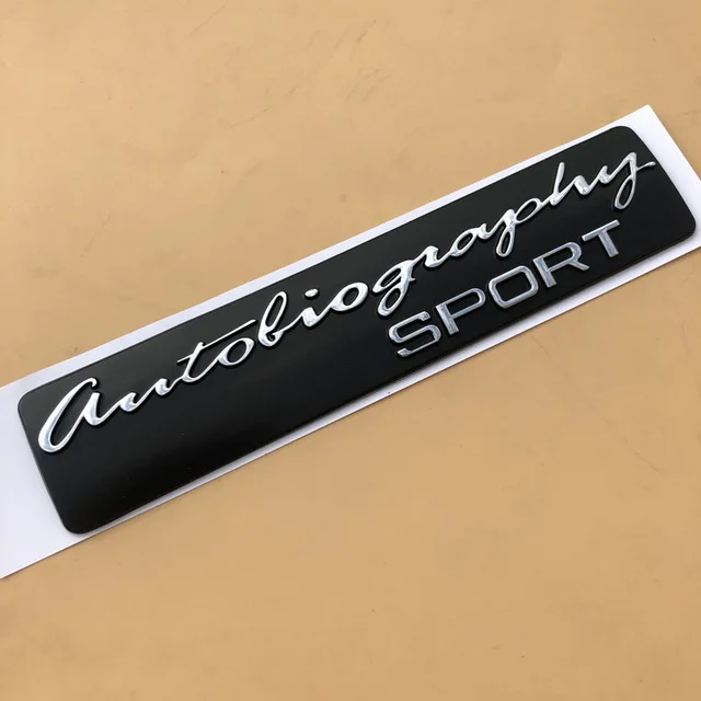 black SPORT Top ABS Emblem Car Styling Hood Trunk Letters Logo Sticker For LAND RANGE ROVER SPORT VELAR SV Edition Glossy Black Matte Silver - Цвет: black SPORT