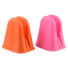 2 шт. мини-Прихватки перчатки силиконовые термостойкие кулинарные Прихватки для кухни микроволновая печь изолированные перчатки M850