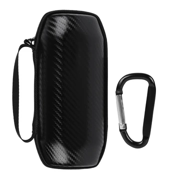 

Portable Bluetooth Speaker Storage Case Soft Lining Shockproof Bag Box With Hand Strap And Carabiner For JBL Flip4 Speaker​