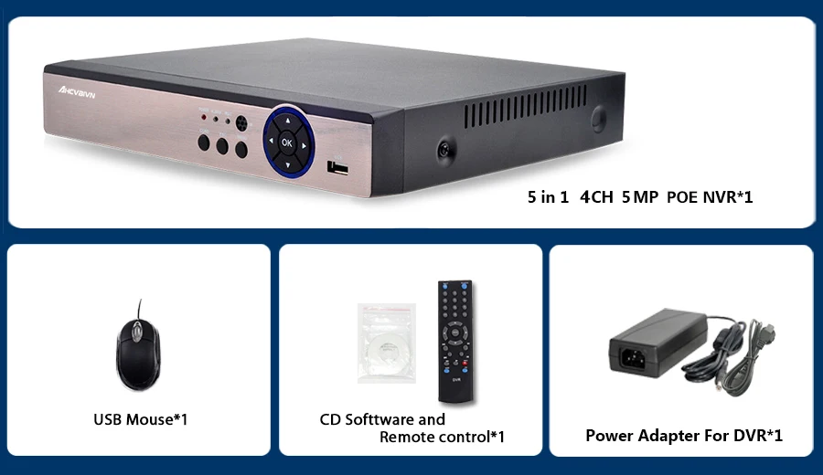 8-канальный H.265 NVR POE 5MP CCTV NVR 48V PoE для POE ip-камеры P2P ONVIF 5MP сетевой видеорегистратор