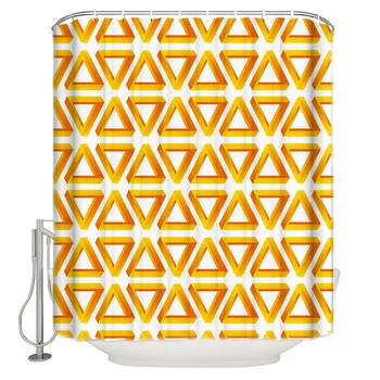 

Moros Symmetrical Orange Gradient Polyester Fabric Shower Curtain