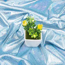 Флуоресцентная ткань 70*100 см Лазерная эластичная трикотажная цветная блестящая ткань для сцены, свадьбы декоративная ткань для шитья куклы