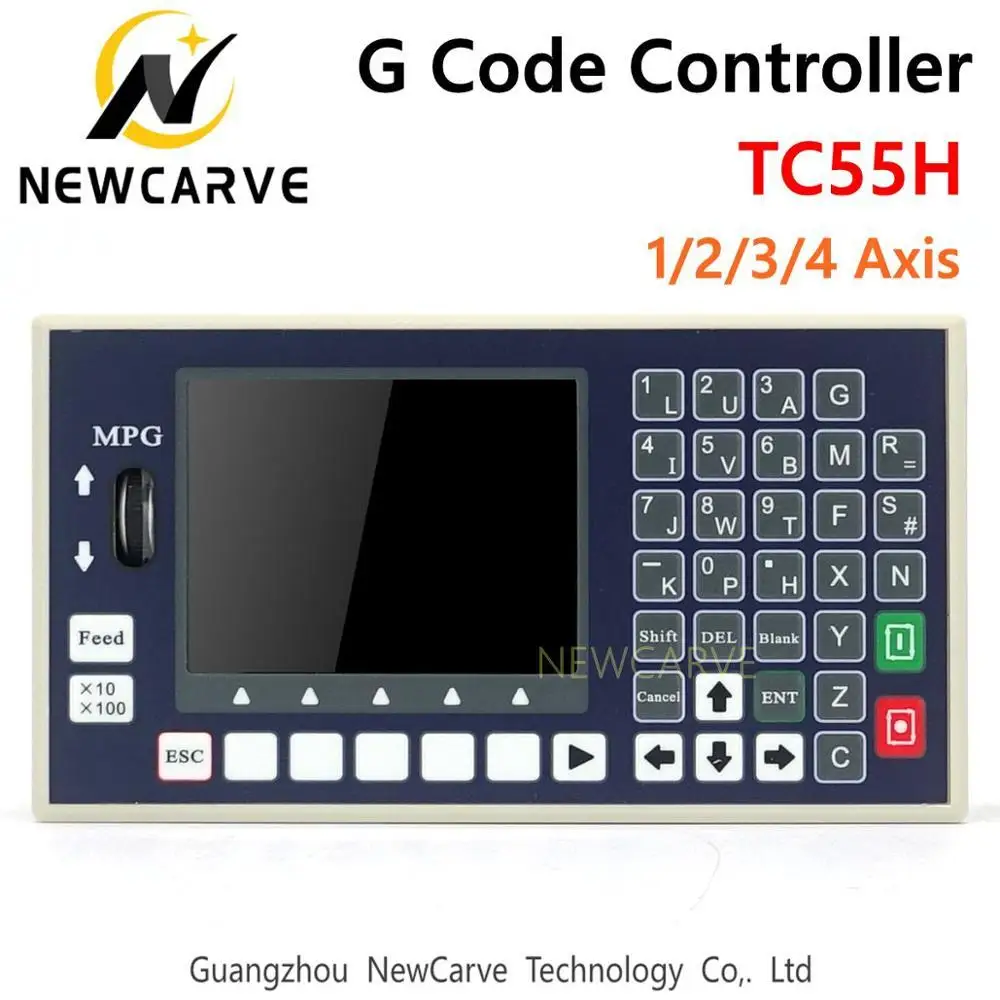  Controlador de código G TC55H USB Stick 1 2 3 4 Axis husillo Panel de Control MPG independiente par