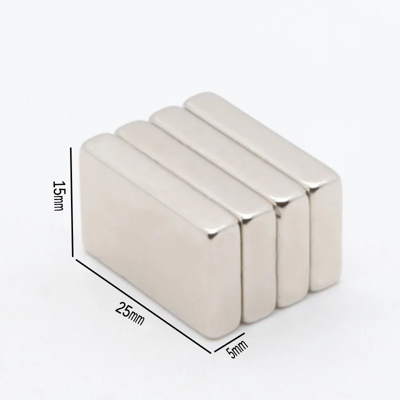 20pcs 25x15x5mm Super Powerful Small Neodymium Magnet Block Permanent N35 NdFeB Strong Cuboid Magnetic Magnets Square magnet