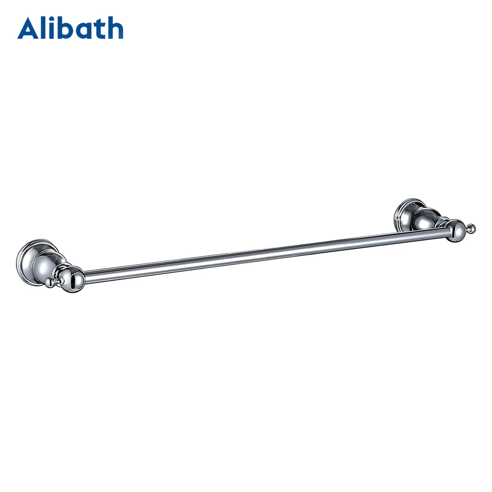 

Wall-Mounted Bathroom Long Solid Brass Towel Bar Bathroom Towel Single Pole Towel Rack Bathroom Hanging Rod Chrome.
