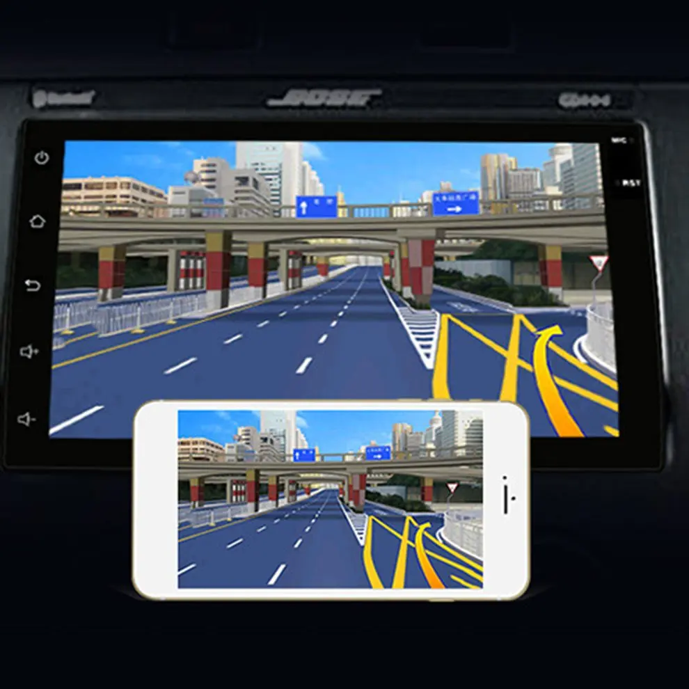 7-дюймовый автомобильный gps навигация 1080P HD интеллигентая(ый) Автомобильные навигаторы с заднего вида Камера для Android Системы