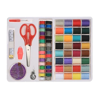 

New 100pcs/set Sewing Kits Mixed Colors Metal Bobbins Thread Spools Measuring Tape Sewing Needles Sewing Accessories