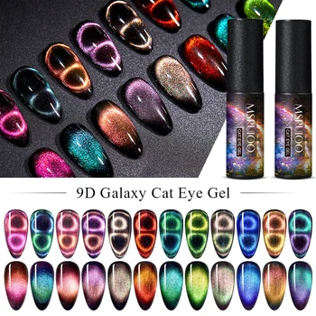 

MSRUIOO 9D Galaxy Cat Eye Gel Polish Chameleon Magnetic Soak Off UV/LED Nail Varnish Semi Permanent Manicure Gel Lacquer 5ml