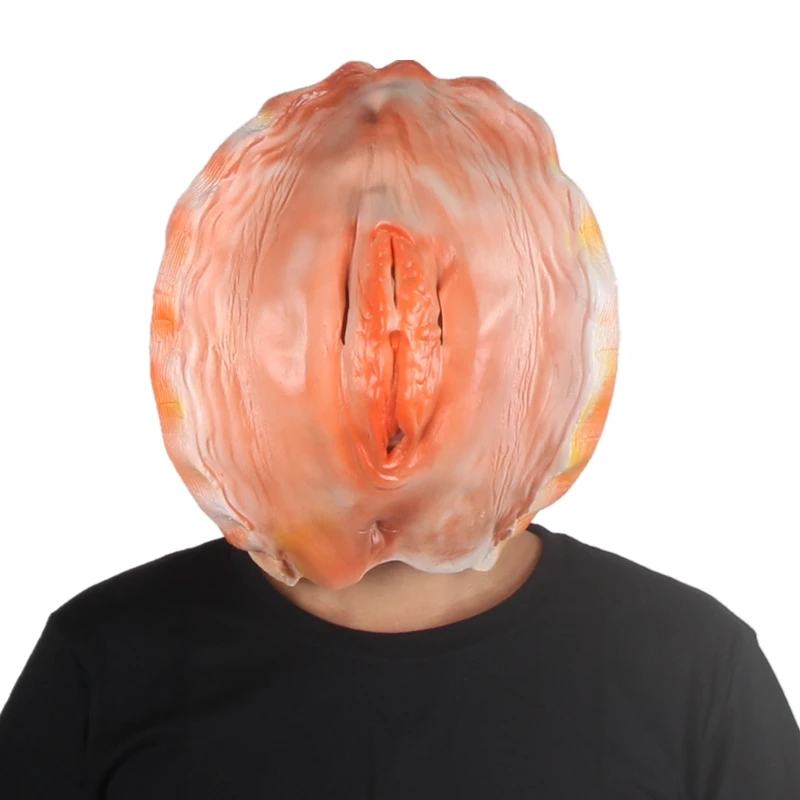 

Creepy Shell Mask Halloween Shell Funny Theater Latex Mask Holiday Adults Full Dress Party Costume Props Masks Free Shipping