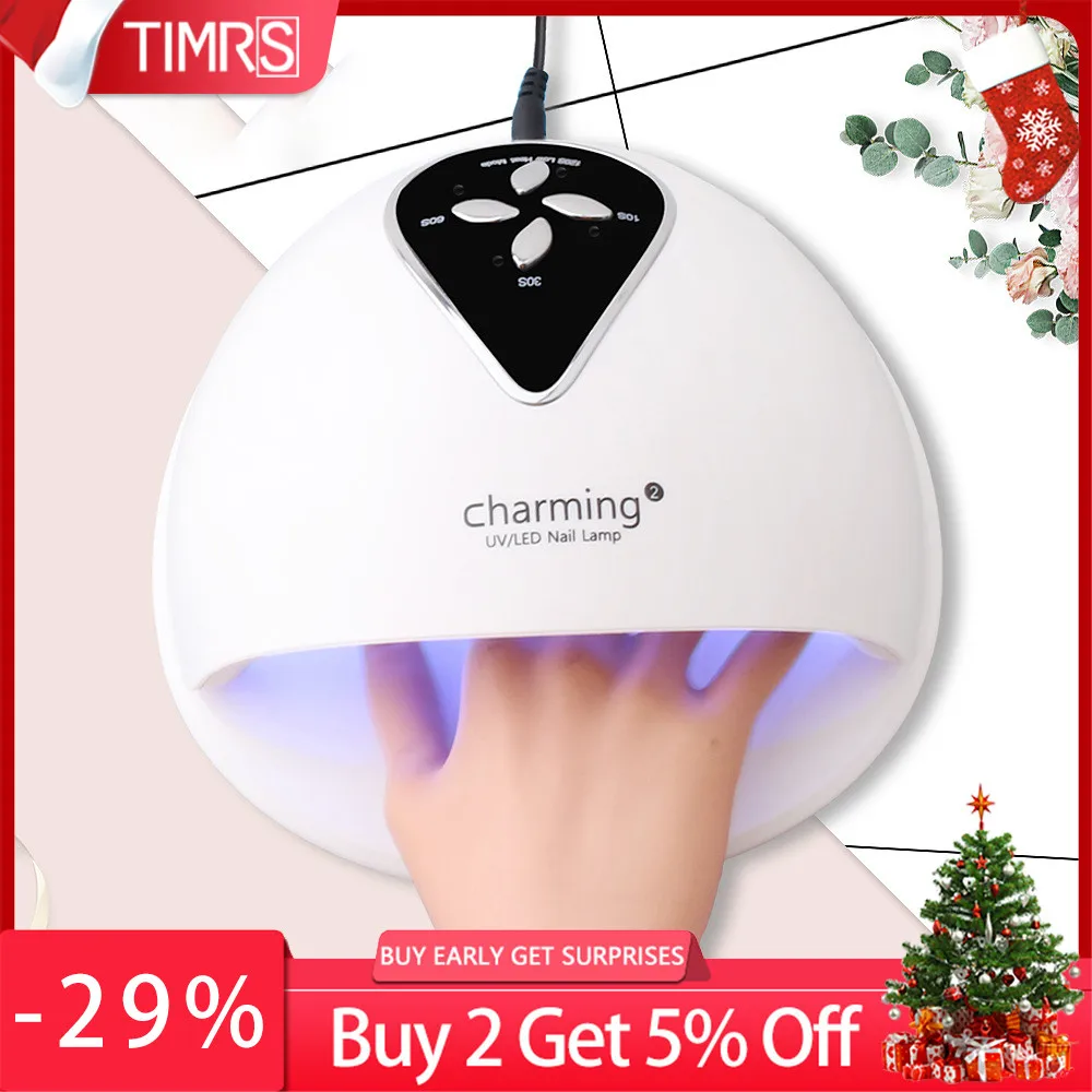 

48W UV LED Manicure Nail Lamp Timing Design Gel Polish Dryer Electric Nail Dryer for All Kinds of Gel LED Nail Art Drying Lamp