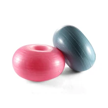 Портативный надувной тренировочный мяч пончик, тренировочный мяч для занятий йогой и фитнесом, аксессуары для тренажерного зала, домашний силовой баланс, тренировочный мяч