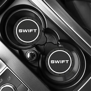 

2pcs Car Auto Water Cup Slot Non-Slip Mat Accessories For Suzuki Swift Accessories Car Styling