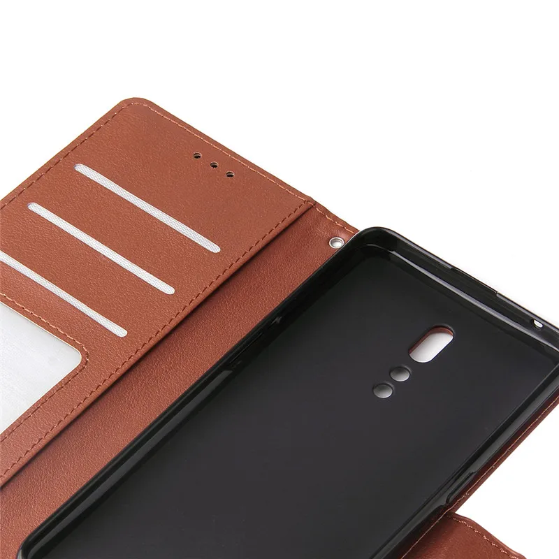 OPPO Reno Z Leather Case on For Coque OPPO Reno Z Case Cover 6.4 inch Classic Style Solid Color Flip Wallet Phone Cases Bag Etui