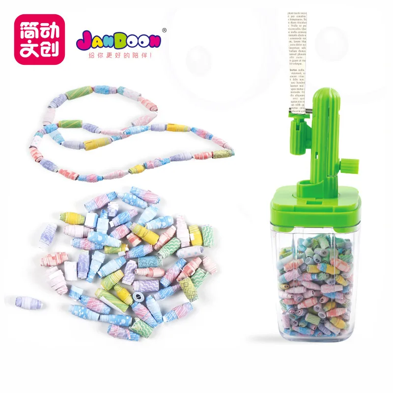 Hand-made DIY beads made by children's puzzle-wearing toy kindergartens are environmentally friendly arts and crafts for kids