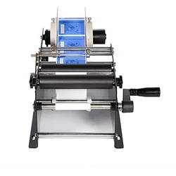 Machine à étiqueter manuelle MT 50, bouteille ronde manuelle Mini autocollant manuel Transparent auto adhésif Semi automatique Machine d'emballage 