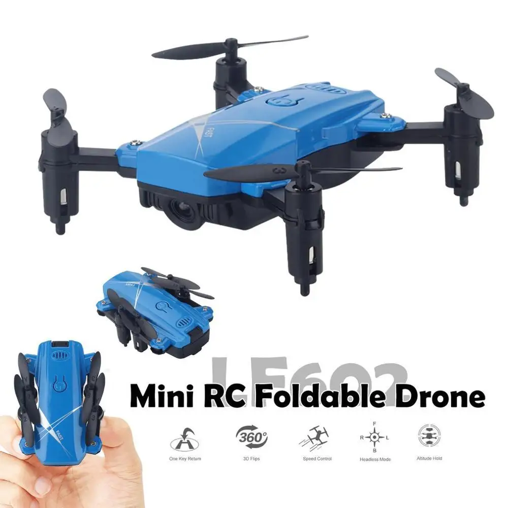 

LF602 Mini RC 2.4G Foldable RC Quadcopter Drone Equipped with 6-Axis Gyro 360 Rolling Altitude Hold Headless Mode RC Quadcopter