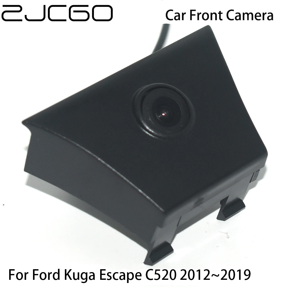 

ZJCGO CCD HD Car Front View Parking LOGO Camera Night Vision Waterproof Positive for Ford Kuga Escape C520 2012~2019