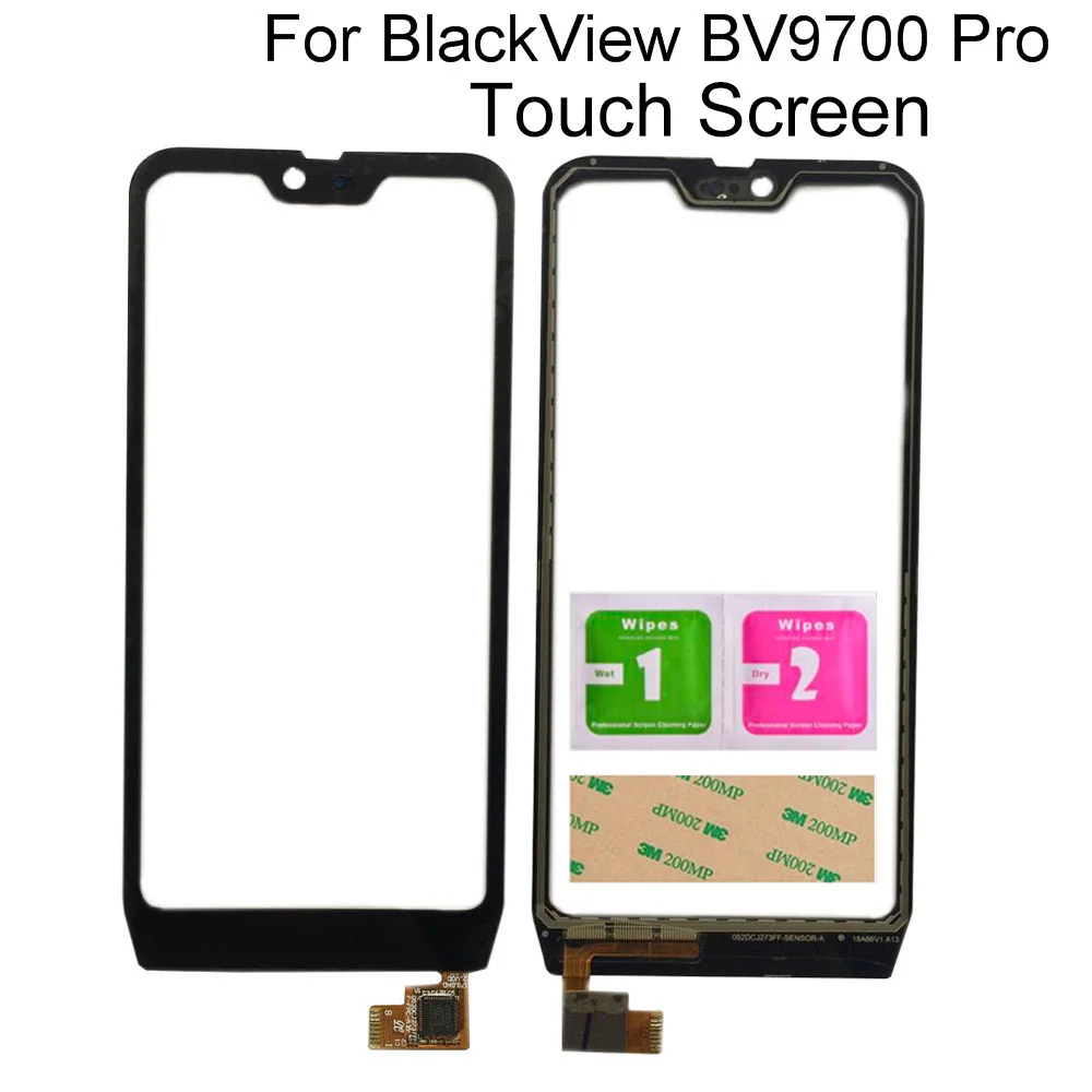 

Touch Screen Lens Sensor For BlackView BV9700 Pro Digitizer Panel TouchScreen Tools 3M Glue Wipes Touch